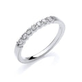 9ct White Gold D0.25ct Diamond Half Et Ring
