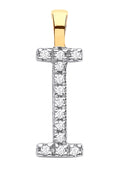 9ct Yellow Gold 0.05ct Diamond I Initial