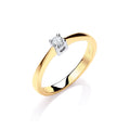 9ct Yellow Gold 0.10ct Solitaire Ring