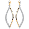 9ct Yellow Gold 0.15ct Diamond Drop Earrings (£490)