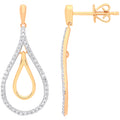 9ct Yellow Gold 0.25ct Diamond Drop Earrings (£650)