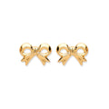 9ct Yellow Gold Bow Studs