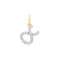 9ct Yellow Gold Taurus Zodiac 0.10ct Pendant