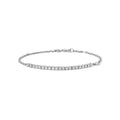 18K White Gold Diamond Bracelet 7"