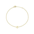 9K Yellow Gold Initial 'C' Adjustable Bracelet