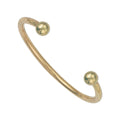 9K Yellow Gold Solid Torque Bangle
