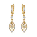 9K Yellow Gold Drop Earrings