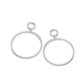 Circle Of Life 34.5mm CZ Drop Earrings