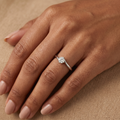 Platinum 0.40ct Solitaire Round Brilliant Cut Diamond Ring