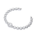 Micro Pave' 164 White CZ's Bracelet 7.5"/19cm