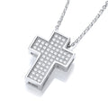 Micro Pave' Cross With Chain