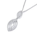 Micro Pave' Fancy CZ Pendant With 18" Chain