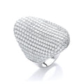 Micro Pave' Long Finger CZ Ring