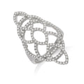 Micro Pave Silver CZ Ring