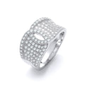 Micro Pave' White CZ Ring
