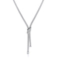 Necklace With 3 Stripes CZ's 17
