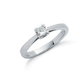 Platinum 0.25ct G/h-si Princess Cut Diamond Engagement Ring