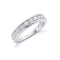 Platinum 1.00ct G/h-vs Diamond Eternity Ring