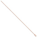 Rose Gold 1.0mm Classic Curb Chain 18