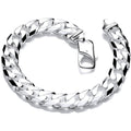 Silver 10.5mm Curb Gents 8" Bracelet