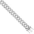 Silver 10mm Fancy Link Kids Bracelet