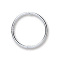 Silver 14mm Plain Hinged Sleepers