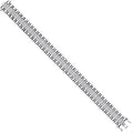 Silver 15mm Fancy CZ Link Gents Bracelet