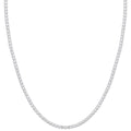 Silver 2.4mm 17" Tennis CZ Chain