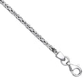 Silver 2.5mm Square Byzantine Chain
