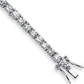 Silver 3.5mm CZ Tennis Baby 6" Bracelet