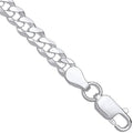 Silver 4.3mm Economy Flat Curb Chain