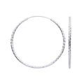 Silver 40mm Hoop Earrings
