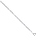 Silver 4mm Double Link Curb