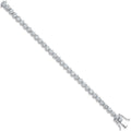 Silver 5.3mm Rubover CZ Tennis Bracelet