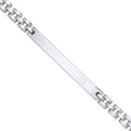 Silver 5mm Fancy Link Id Bracelet