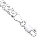 Silver 6.3mm Economy Flat Curb Chain