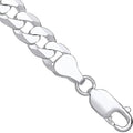 Silver 7mm Economy Flat Curb Chain