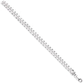 Silver 8.5mm Dome Cuban Link Chain/gents Bracelet
