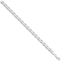 Silver 8mm Anchor Gents 8" Bracelet