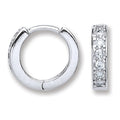 Silver Baby Huggies Earrings
