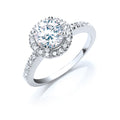 Silver Claw Set CZ Solitaire Ring 3.8g