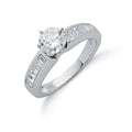 Silver Claw Set CZ Solitaire Ring 3.5g (£35)