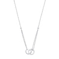 Silver CZ Circles Of Life 16" Necklace/ladies Bracelet