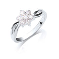 Silver CZ Cluster Ring