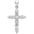 Silver CZ Cross 2.2g