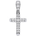 Silver CZ Cross 3.4g