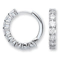 Silver CZ Huggies 5.4g