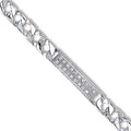 Silver CZ Id Baby 6" Bracelet