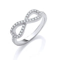 Silver CZ Infinity Symbol Ring