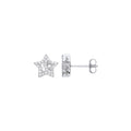 Silver CZ Star Studs